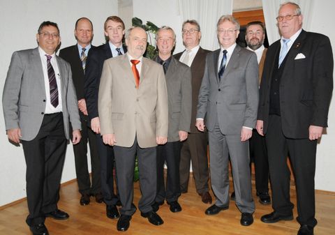 Foto: Der neue Vorstand der Handwerkskammer Reutlingen mit Hauptgeschäftsführer.